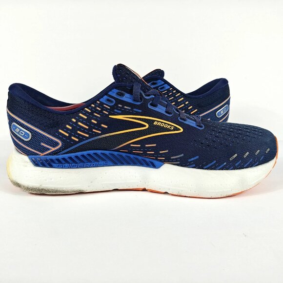Brooks Glycerin GTS 20 Men's 11 Running Shoes Sneakers Blue Orange 1103831D444 - Picture 11 of 16